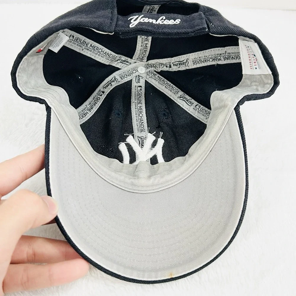 Nike New York‎ Yankees Team Logo Hat Cap Adjustable Strapback Blue MLB Baseball